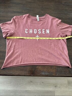 Malta Apparel OG Chosen Graphic Crop Tee - Dusty Rose